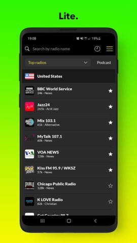 Радио Мир — FM онлайн для Android — скриншот 1
