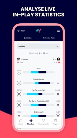 World Tennis Tour Live для Android — скриншот 4