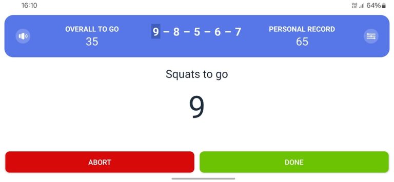 Zeopoxa Squats — Приседания для Android — скриншот 3