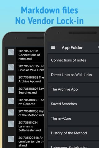 Zettel Notes : Markdown App для Android — скриншот 1