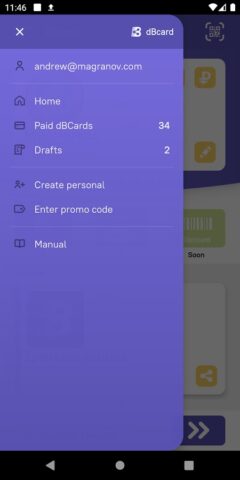 Цифровая визитка – dBcard для Android — скриншот 5