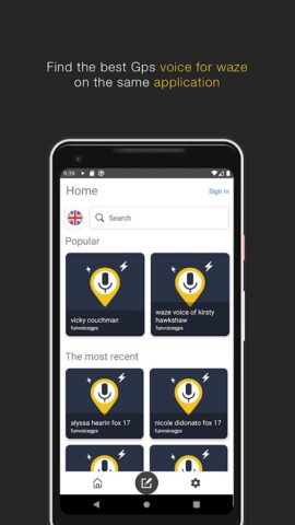 funvoicegps — voix gps для Android — скриншот 1