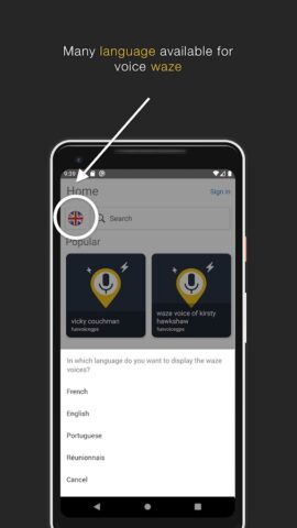 funvoicegps — voix gps для Android — скриншот 2