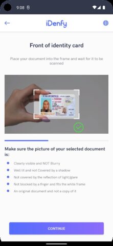 iDenfy Identity Verification для Android — скриншот 5