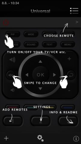 iR Universal Remote Control для iOS — скриншот 2