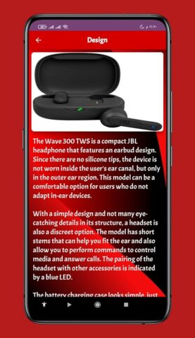 jbl wave 300 tws guide для Android — скриншот 1