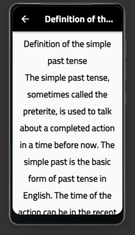 past simple для Android — скриншот 1