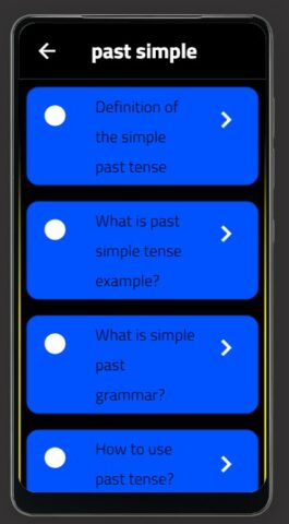 past simple для Android — скриншот 2