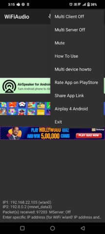 wireless speaker for android для Android — скриншот 2