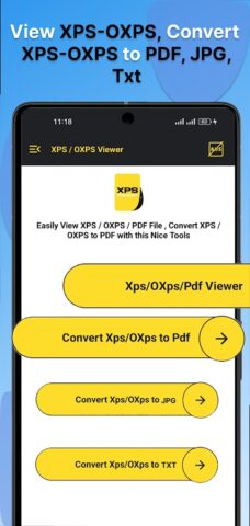 Просмотрщик XPS — XPS в PDF для Android — скриншот 1