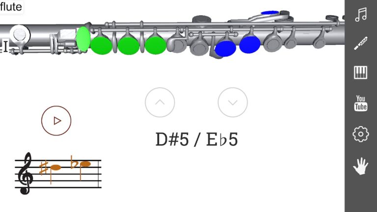 3D Аппликатура Флейты для Android — скриншот 2