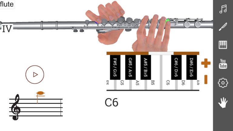 3D Аппликатура Флейты для Android — скриншот 4