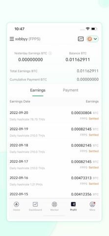 ANTPOOL для Android — скриншот 3