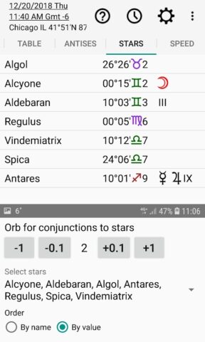 Астрология: Хорарная Карта для Android — скриншот 5