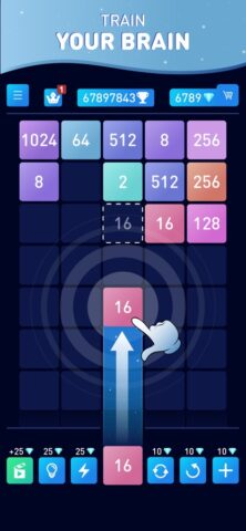 Слияние чисел — игры в 2048 для iOS — скриншот 1