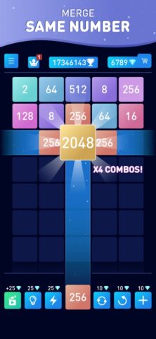 Слияние чисел — игры в 2048 для iOS — скриншот 2