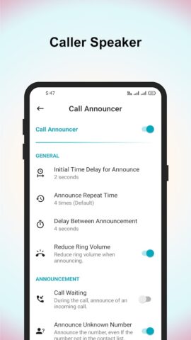 АОН и динамик для Android — скриншот 4