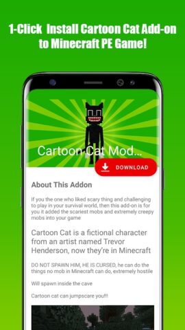 Horror Mod for MCPE для Android — скриншот 1