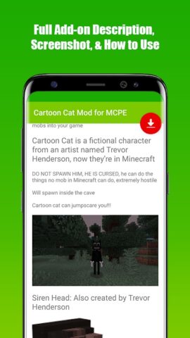 Horror Mod for MCPE для Android — скриншот 2