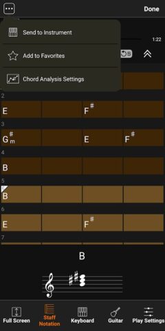 Chord Tracker для Android — скриншот 5