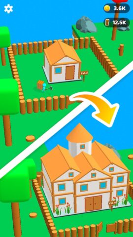 Craftheim — ленивый дровосек для Android — скриншот 1