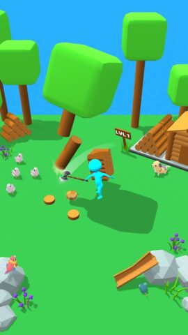 Craftheim — ленивый дровосек для Android — скриншот 5