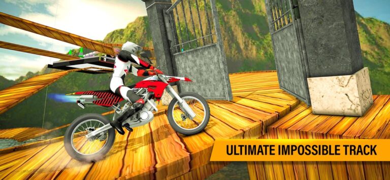 Сумасшедший 3D Stunt Bike Ride для iOS — скриншот 1