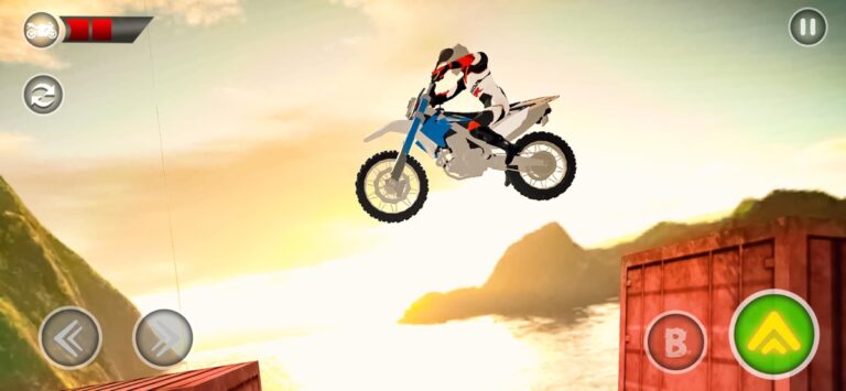 Сумасшедший 3D Stunt Bike Ride для iOS — скриншот 4