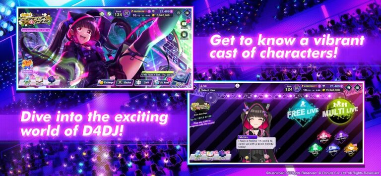 D4DJ Groovy Mix для Android — скриншот 1