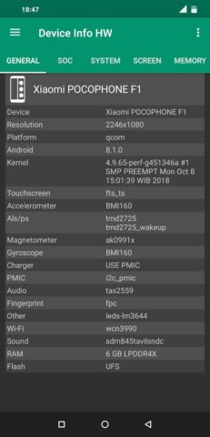 Device Info HW для Android — скриншот 2