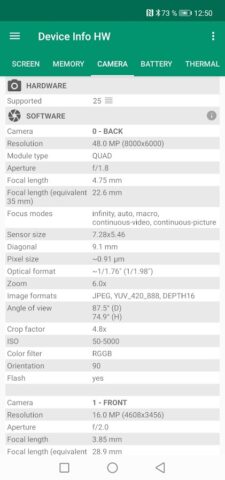 Device Info HW для Android — скриншот 4