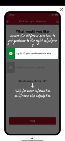 ESC CVD Risk Calculation для Android — скриншот 5