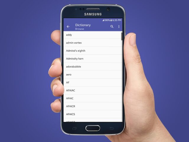 English Slang Dictionary для Android — скриншот 1