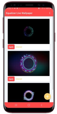 Equalizer Live Wallpaper для Android — скриншот 1