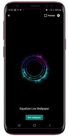 Equalizer Live Wallpaper для Android — скриншот 2