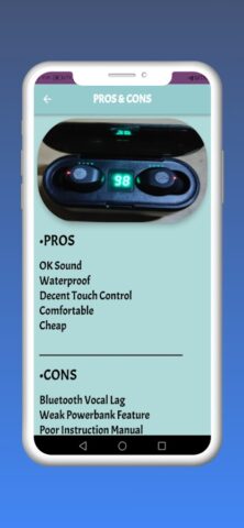 F9 Wireless Earphones Guide для Android — скриншот 3