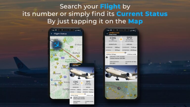 Flight Tracker- Flight Radar для Android — скриншот 2