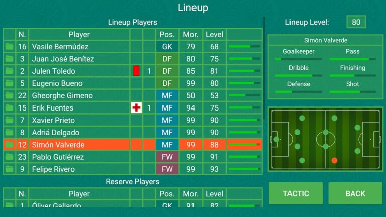 Football Team Manager — скриншот 1