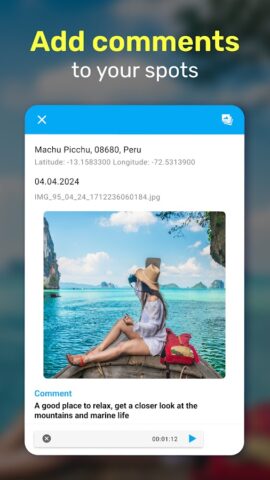 Kамера с GPS: GeoTag для Фото для Android — скриншот 3