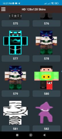 HD Skins for Minecraft 128×128 для Android — скриншот 1