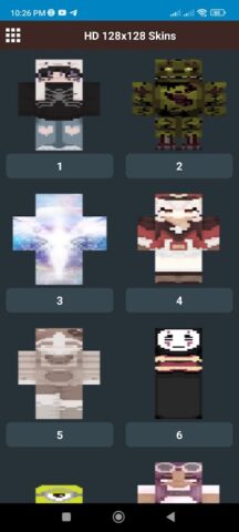 HD Skins for Minecraft 128×128 для Android — скриншот 2