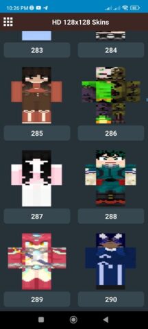 HD Skins for Minecraft 128×128 для Android — скриншот 5