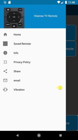 HiSense TV Remote Control для Android — скриншот 2