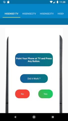 HiSense TV Remote Control для Android — скриншот 3