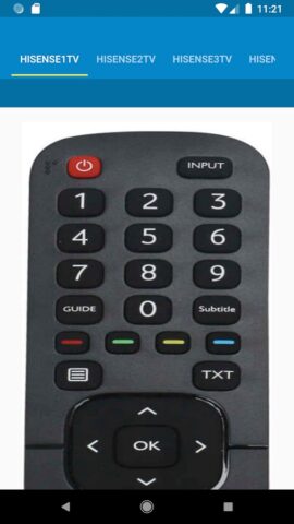 HiSense TV Remote Control для Android — скриншот 4