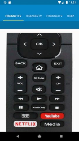 HiSense TV Remote Control для Android — скриншот 5
