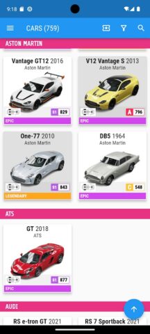 Horizon 5 Cars для Android — скриншот 1