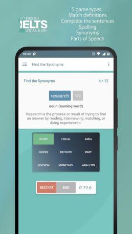 Key English | IELTS Vocabulary для Android — скриншот 4