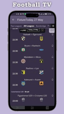 Live Football TV HD Streaming для Android — скриншот 2