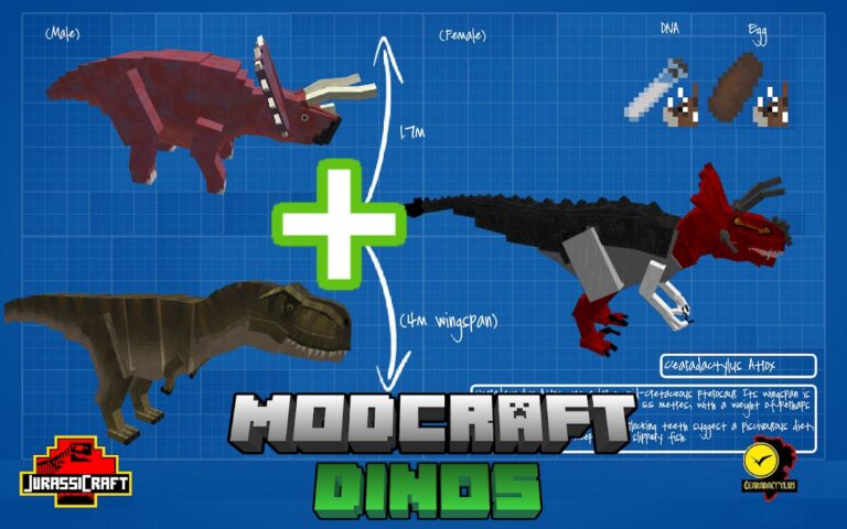 MOD Craft | Dinosaur Minecraft для Android — скриншот 5